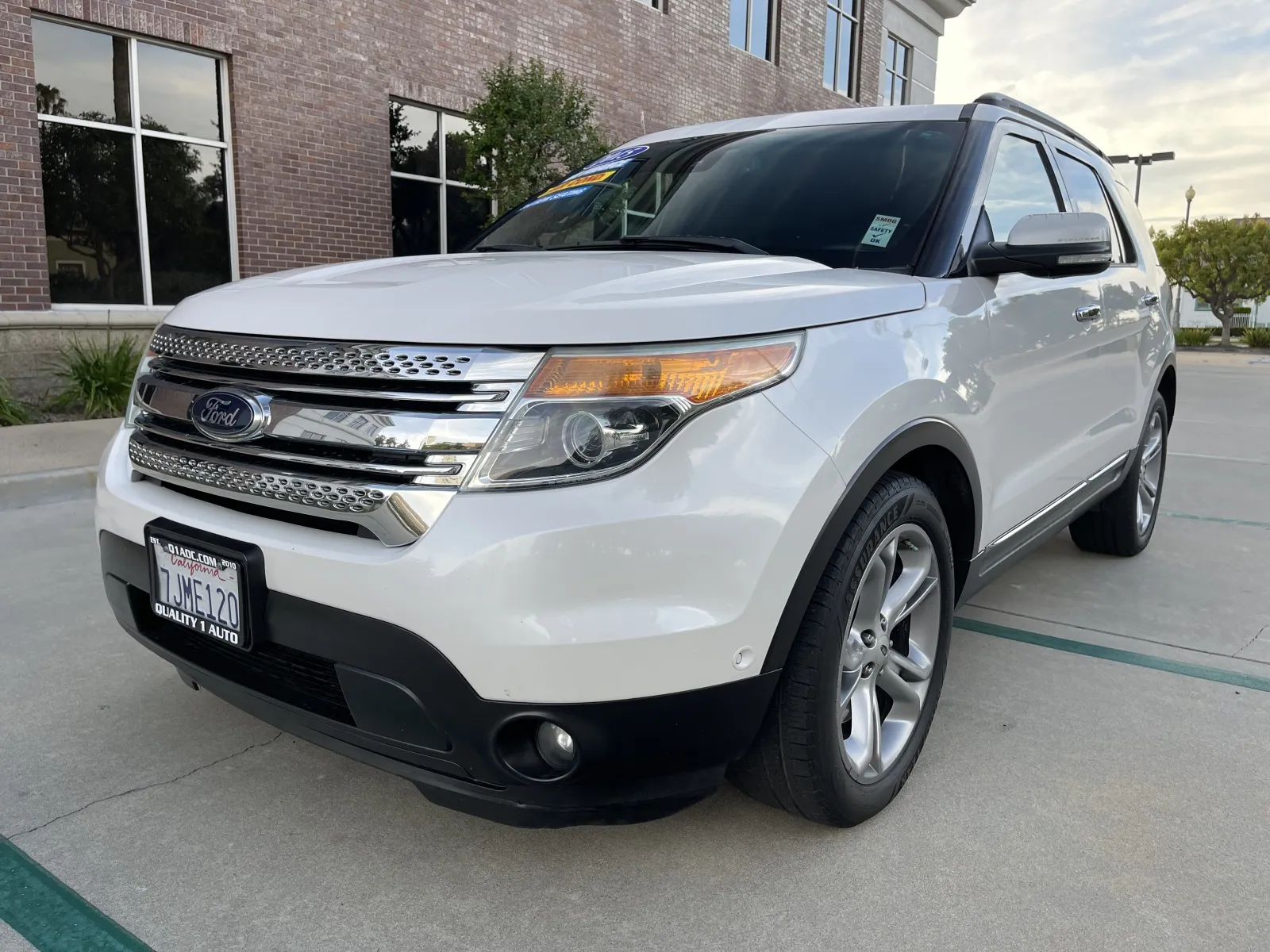 White 2015 Ford Explorer Limited for sale in Anaheim, CA