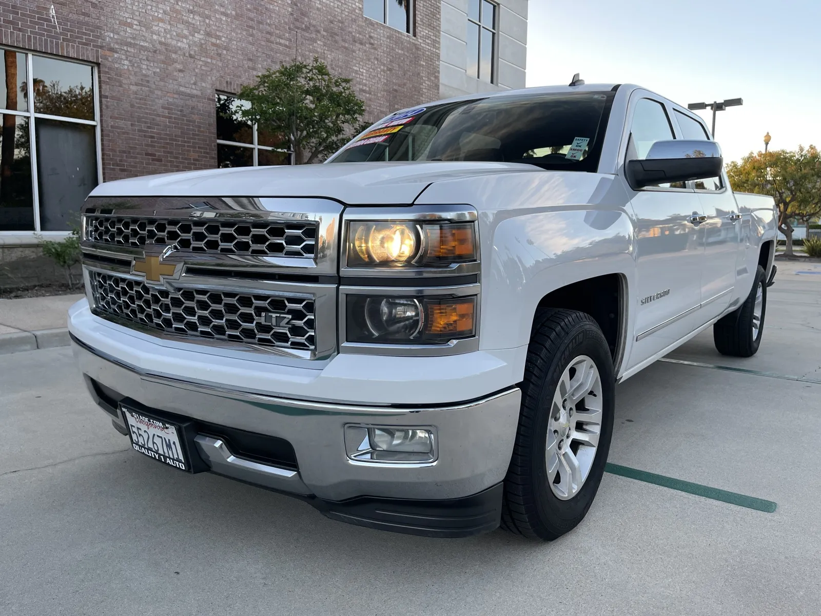 White 2014 Chevrolet Silverado 1500 LTZ Crew Cab RWD for sale in Anaheim, CA