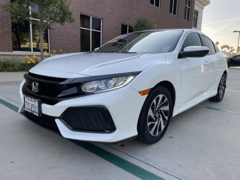White 2017 Honda Civic Hatchback LX for sale in Anaheim, CA