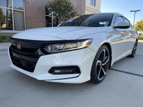White 2018 Honda Accord 1.5T Sport FWD for sale in Anaheim, CA