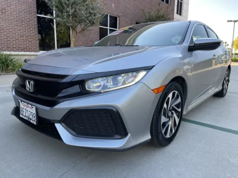 Silver 2018 Honda Civic Hatchback LX FWD for sale in Anaheim, CA