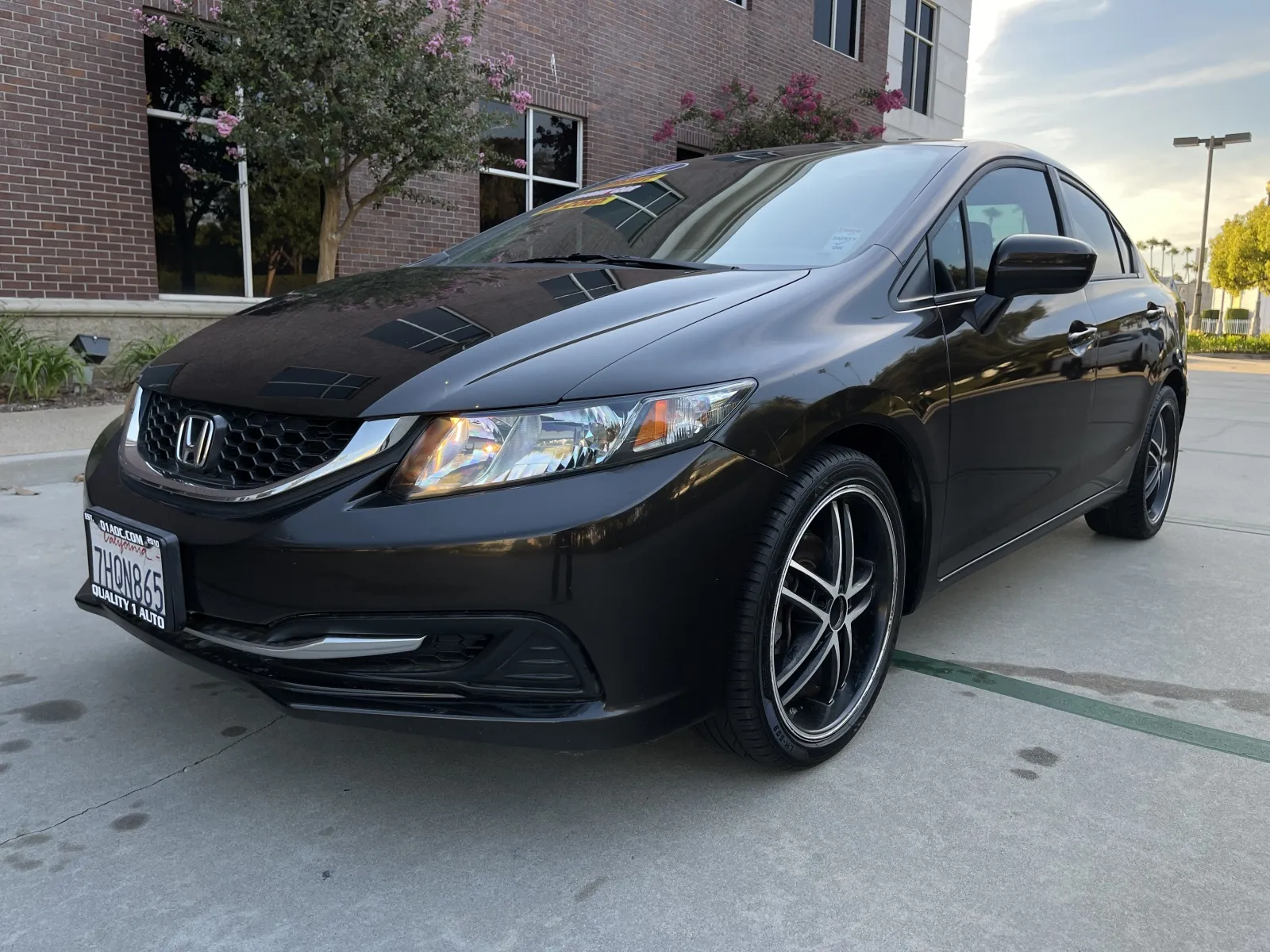 Brown 2014 Honda Civic LX for sale in Anaheim, CA