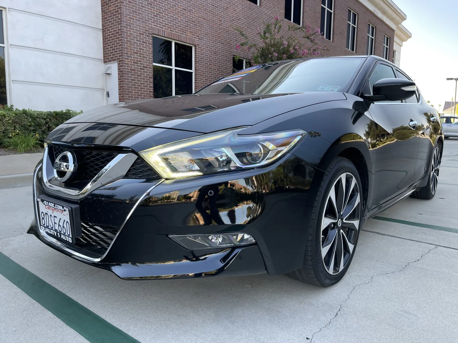 Black 2018 Nissan Maxima SR FWD for sale in Anaheim, CA