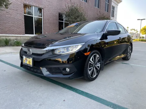 Black 2016 Honda Civic EX-L with Navigation for sale in Anaheim, CA
