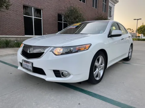 White 2012 Acura TSX Sedan FWD with Technology Package for sale in Anaheim, CA
