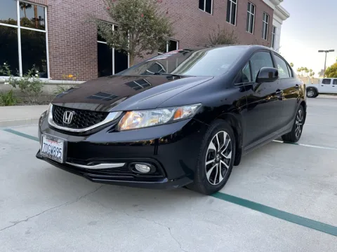 Black 2013 Honda Civic EX-L with Navigation for sale in Anaheim, CA