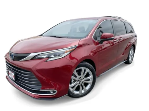 Red 2022 Toyota Sienna Platinum for sale in Indio, CA