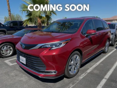 Red 2022 Toyota Sienna Platinum for sale in Indio, CA
