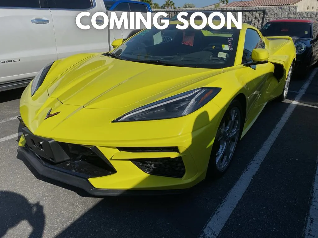 Yellow 2023 Chevrolet Corvette 3LT for sale in Indio, CA