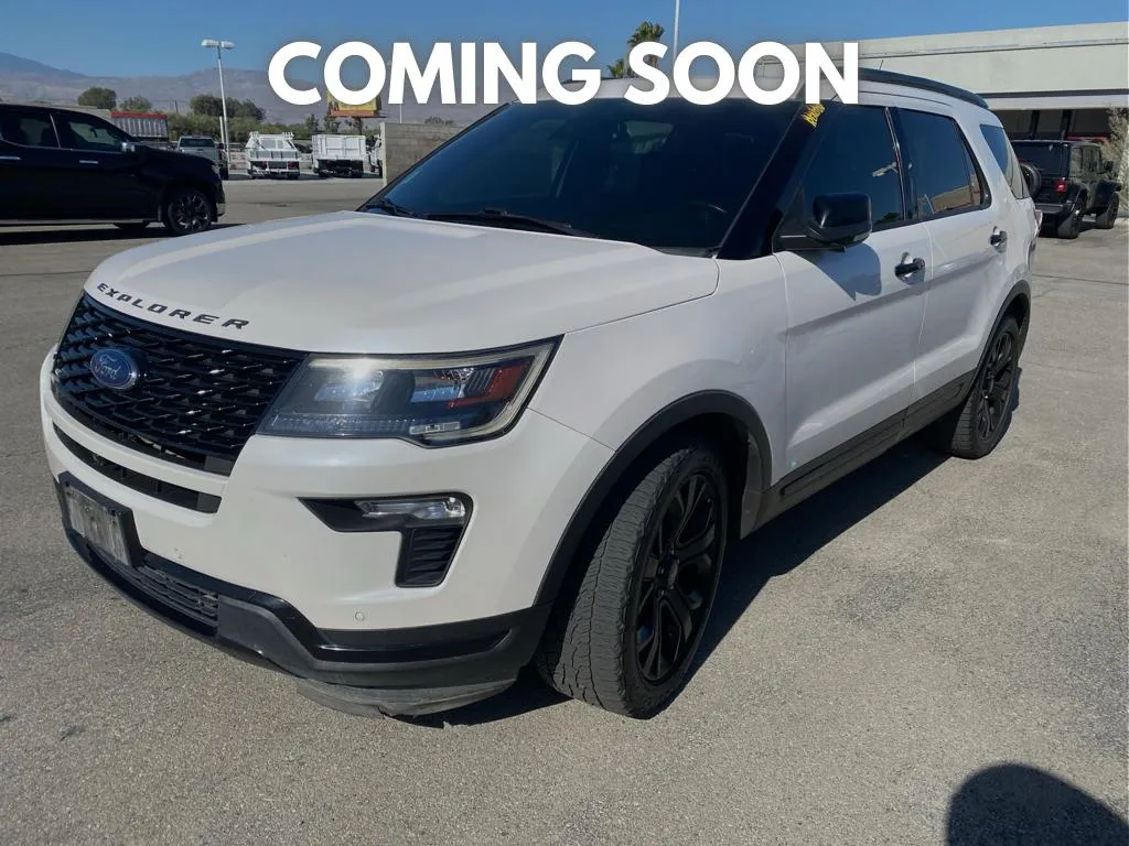 White 2019 Ford Explorer Sport for sale in Indio, CA