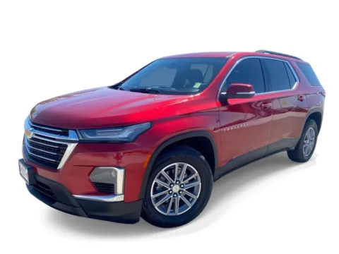 Red 2022 Chevrolet Traverse LT Cloth for sale in Indio, CA