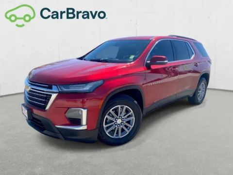 Red 2022 Chevrolet Traverse LT Cloth for sale in Indio, CA