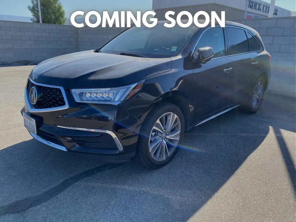 Black 2017 Acura MDX w/Technology Pkg for sale in Indio, CA