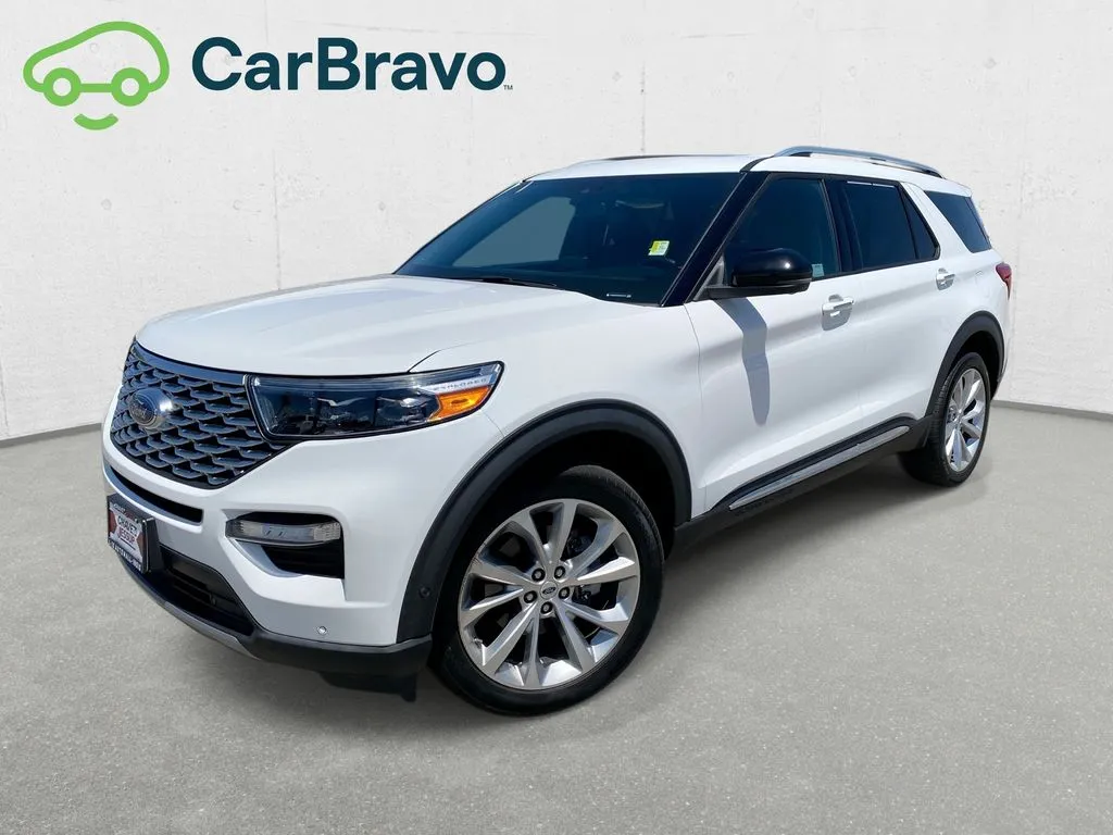 White 2021 Ford Explorer Platinum for sale in Indio, CA