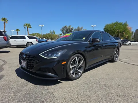 Black 2021 Hyundai Sonata SEL Plus w/ Tech Package for sale in Indio, CA