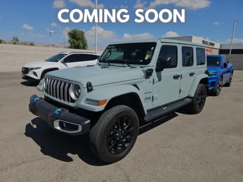 Blue 2024 Jeep Wrangler 4xe Sahara for sale in Indio, CA
