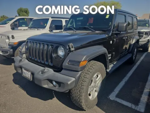 Black 2020 Jeep Wrangler Sport S for sale in Indio, CA