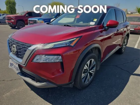 Red 2021 Nissan Rogue SV for sale in Indio, CA