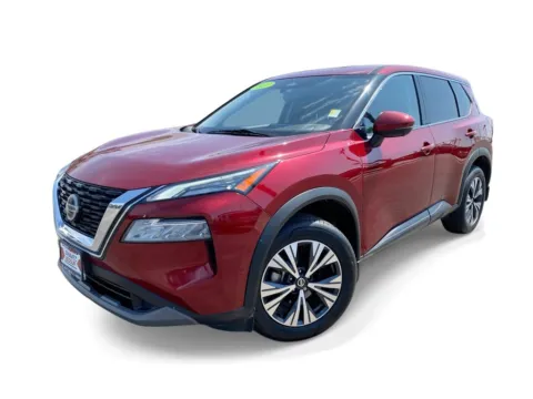 Red 2021 Nissan Rogue SV for sale in Indio, CA