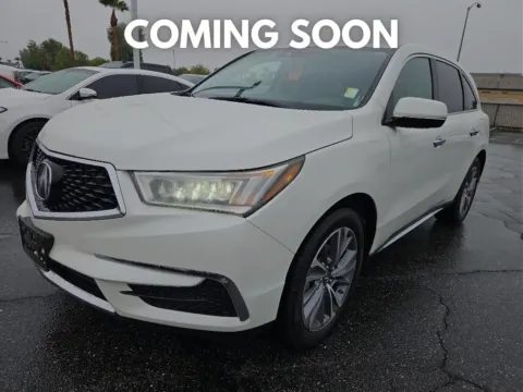 White 2018 Acura MDX w/Technology Pkg for sale in Indio, CA