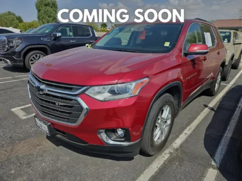 Red 2021 Chevrolet Traverse LT Cloth for sale in Indio, CA