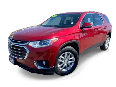 Red 2021 Chevrolet Traverse LT Cloth for sale in Indio, CA