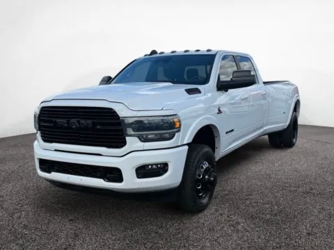 White 2021 Ram 3500 Laramie Crew Cab 4x4 8' Box for sale in Scottsdale, AZ
