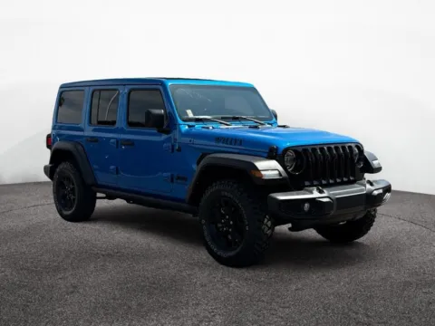 Blue 2021 Jeep Wrangler Unlimited Willys for sale in Scottsdale, AZ