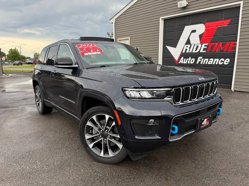 Blue 2024 JEEP GRAND CHEROKEE OVERLAND 4XE for sale in Crown Point, IN