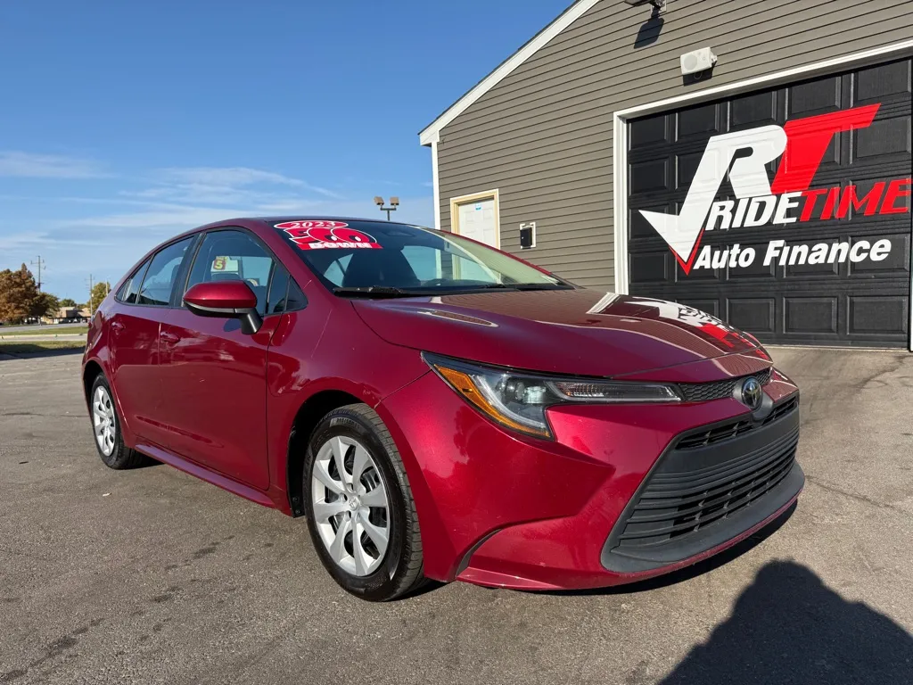 Red 2023 TOYOTA COROLLA LE for sale in Crown Point, IN