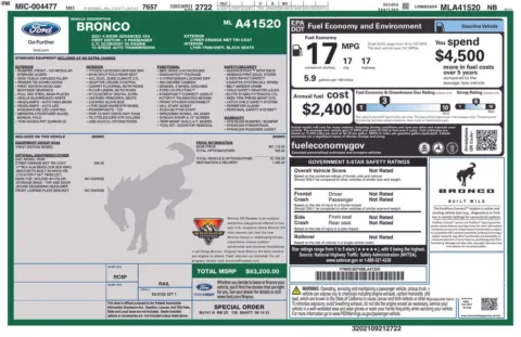 More photos of 2021 Ford Bronco First Edition at Warrensburg Ford, MO