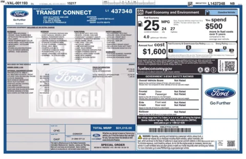 Another view of 2020 Ford Transit Connect XLT for sale in Warrensburg, MO at Warrensburg Ford