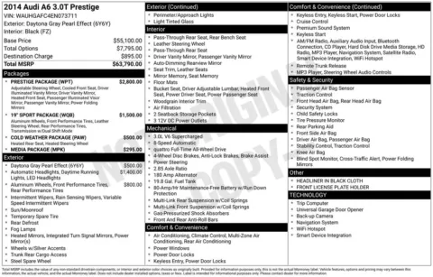 Another view of 2014 Audi A6 3.0T Prestige for sale in Warrensburg, MO at Warrensburg Ford