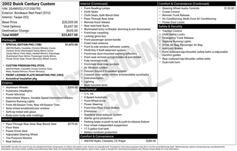 Another view of 2002 Buick Century Custom for sale in Warrensburg, MO at Warrensburg Ford