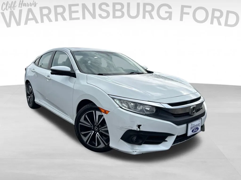 White 2017 Honda Civic EX-L for sale in Warrensburg, MO