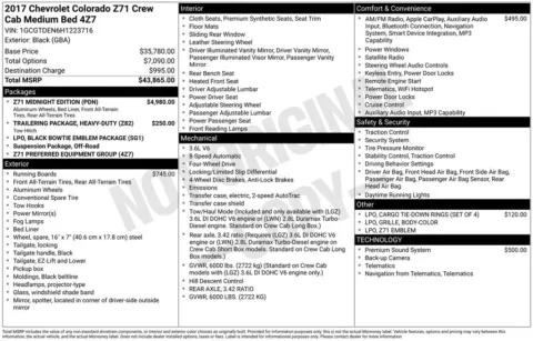 Another view of 2017 Chevrolet Colorado Z71 for sale in Warrensburg, MO at Warrensburg Ford