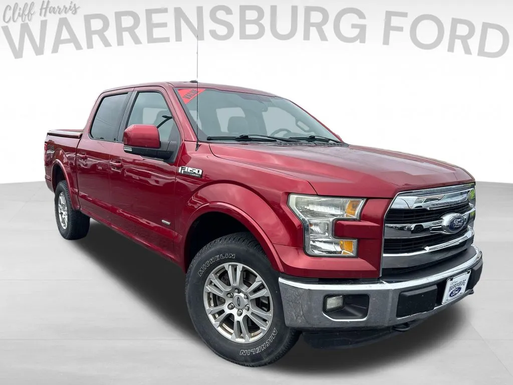 Red 2015 Ford F-150 Lariat for sale in Warrensburg, MO