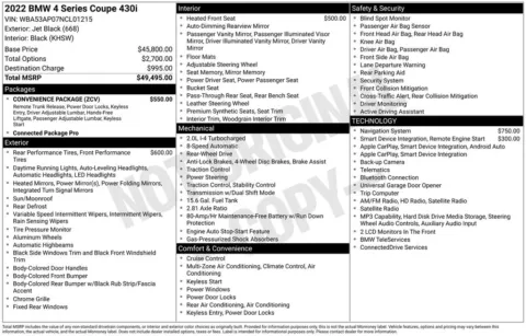 Another view of 2022 BMW 4 Series 430i for sale in Warrensburg, MO at Warrensburg Ford