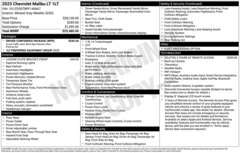 Another view of 2023 Chevrolet Malibu LT for sale in Warrensburg, MO at Warrensburg Ford