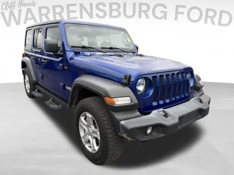 Blue 2020 Jeep Wrangler Unlimited Sport S for sale in Warrensburg, MO