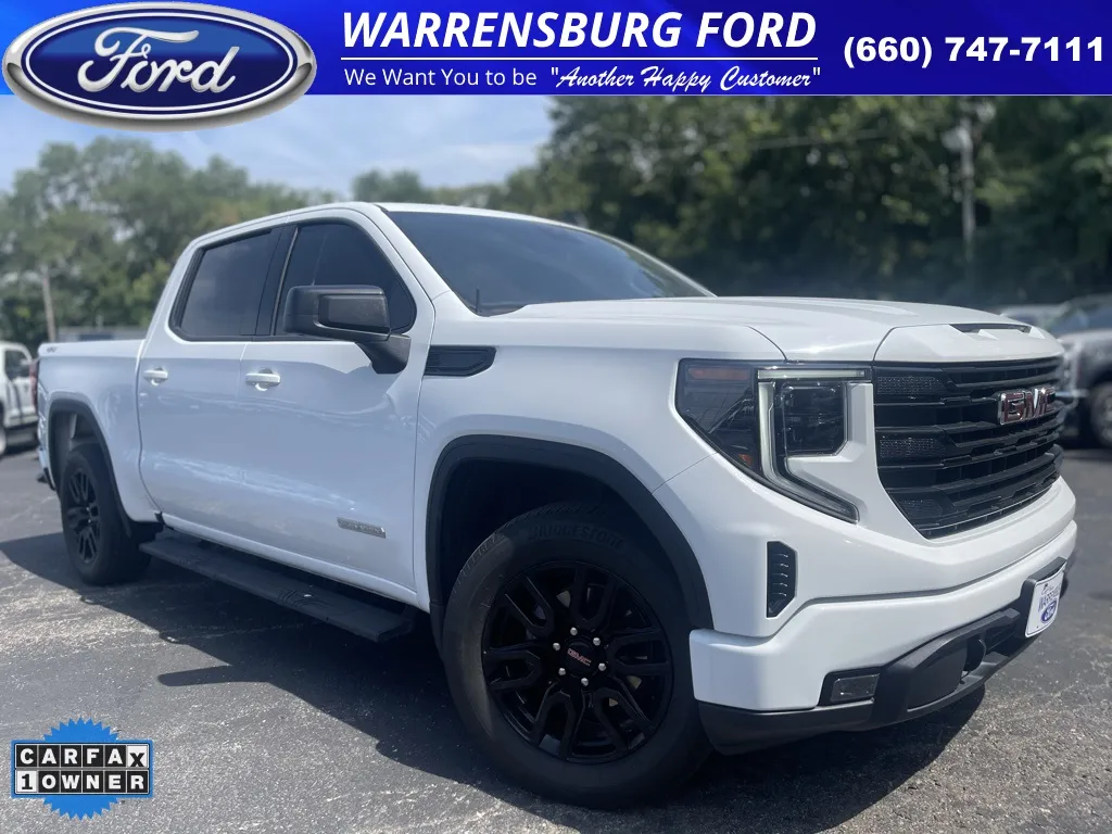 White 2024 GMC Sierra 1500 Elevation for sale in Warrensburg, MO