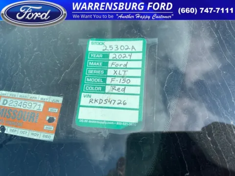 Photos of 2024 Ford F-150 XLT for sale in Warrensburg, MO at Warrensburg Ford