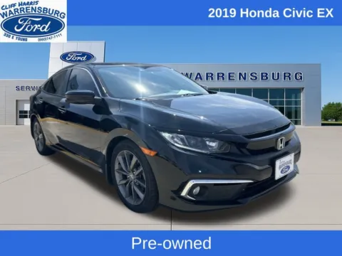Black 2019 Honda Civic EX for sale in Warrensburg, MO