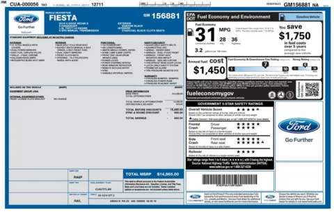 Photos of 2016 Ford Fiesta S for sale in Warrensburg, MO at Warrensburg Ford