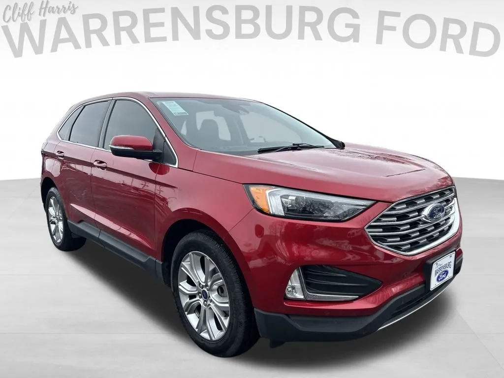 Red 2022 Ford Edge Titanium for sale in Warrensburg, MO