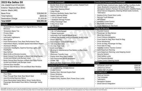 Another view of 2023 Kia Seltos SX for sale in Warrensburg, MO at Warrensburg Ford