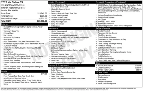 Another view of 2023 Kia Seltos SX for sale in Warrensburg, MO at Warrensburg Ford