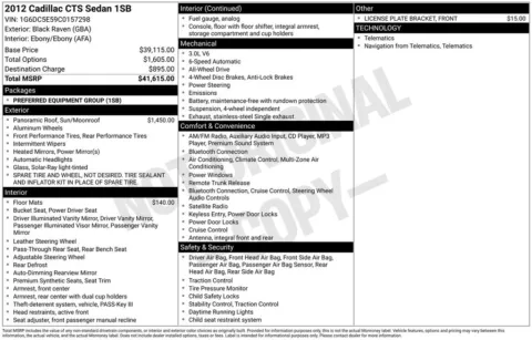 Photos of 2012 Cadillac CTS for sale in Warrensburg, MO at Warrensburg Ford