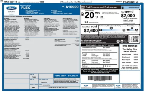 Another view of 2015 Ford Flex SEL for sale in Warrensburg, MO at Warrensburg Ford