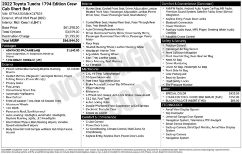 Another view of 2022 Toyota Tundra 1794 for sale in Warrensburg, MO at Warrensburg Ford